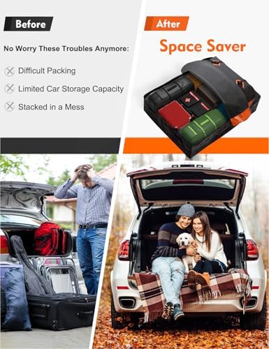 FIVKLEMNZ 30 Cubic Rooftop Cargo Carrier Waterproof Soft Car Roof Bag - Image 7