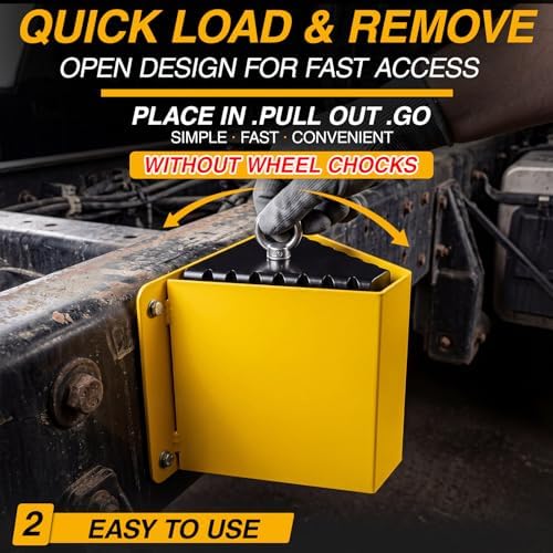 Outus 1 Pack Steel Truck Wheel Chock Holder - Image 4