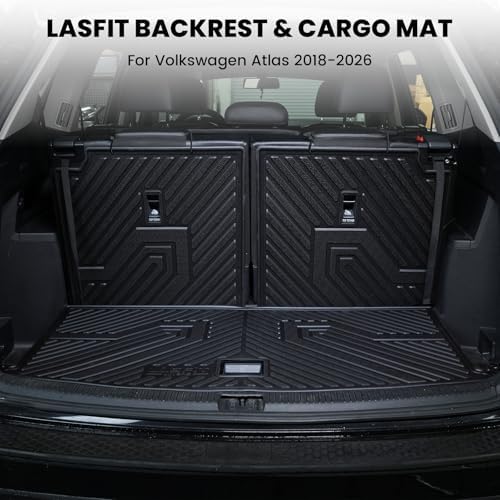 LASFIT Cargo Mat for Volkswagen VW Atlas 2018-2026, All Weather TPE Custom Fit - Image 4