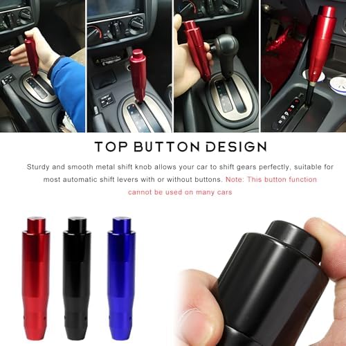 Automatic Shift Knob with Push Button, 5.7" Weighted Shifter Lever Handle Car - Image 6