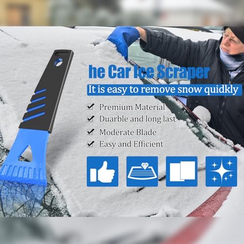 Frienda 12 Pcs Ice Scraper for Car Windshield Snow Frost Removal - Image 4