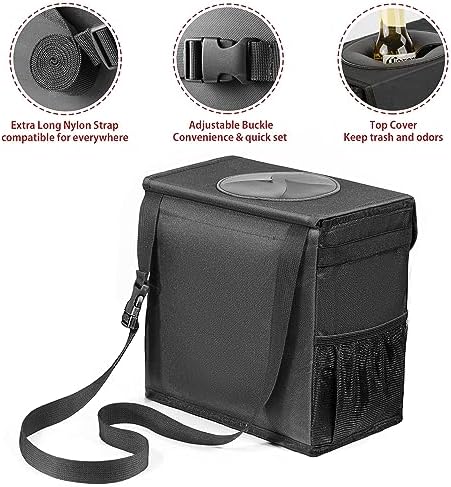 Ryhpez Car Trash Can with Lid - Image 3