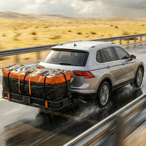 OLIXIS Folding Hitch Mount Cargo Carrier Basket - Image 2