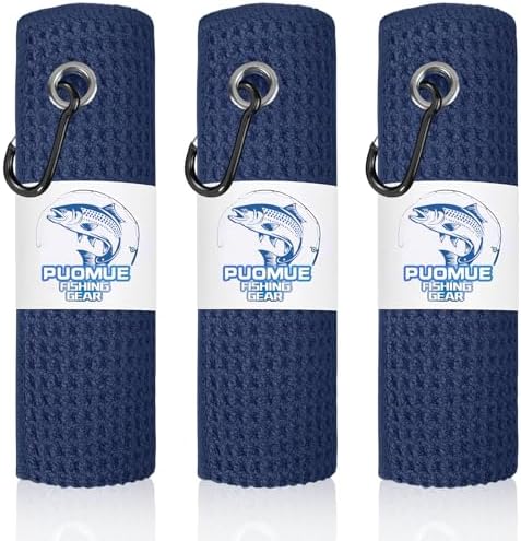 Puomue 3 Pack Microfiber Fishing Towels by Puomue