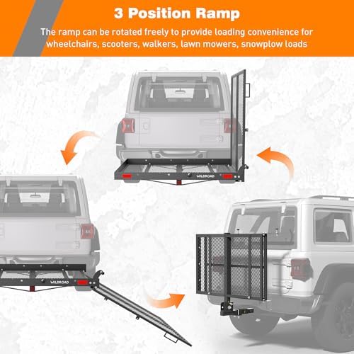 WILDROAD 48"x26" Hitch Cargo Carrier - Image 5