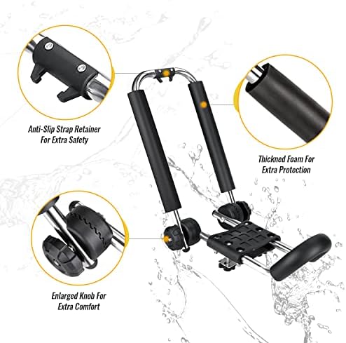 Kayak Roof Rack for 2 Kayaks Foldable Stainless Steel J-Bar Rack Roof Top Mount - Image 4