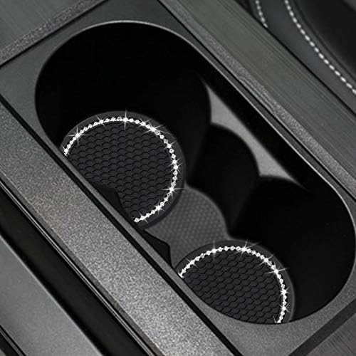 yousheng 2PCS Bling Car Cup Coaster, Universal Vehicle Bling Holder Insert - Image 2