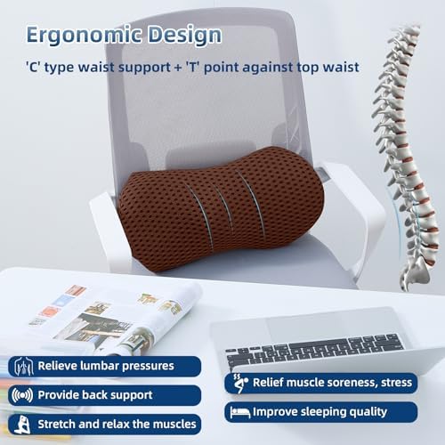 Lumbar Pillow, Memory Foam Lumbar Support Pillow - Image 4