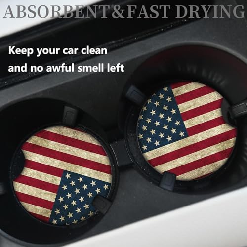 Car Coasters for Cup Holders，Car Cup Holder Coasters, 2 Pack Cup Holder - Image 2