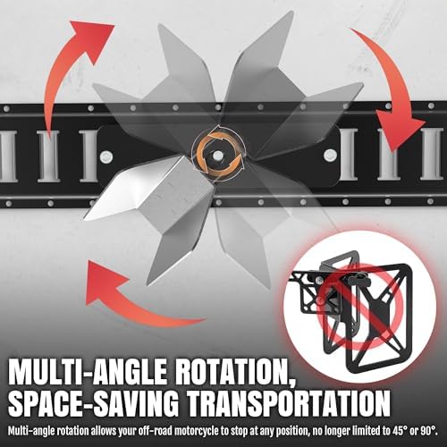 E-Track Motorcycle Wheel Chock Fits Floor or Wall E-Track 1pcs - Image 3