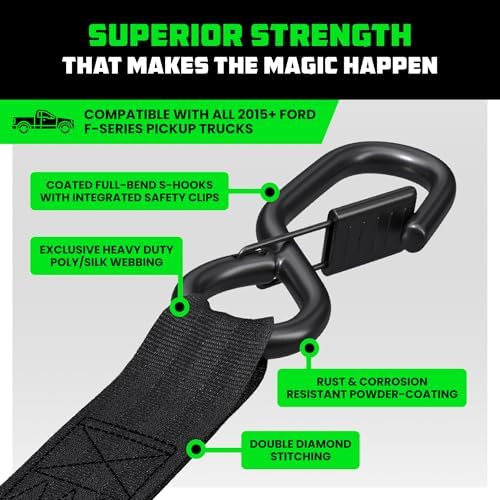 Rhino USA Bed-Mounted Retractable Ratchet Straps - Image 4