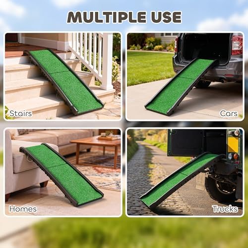 PawHut Folding Dog Ramp, 61 Inches Portable Pet Ramp - Image 7