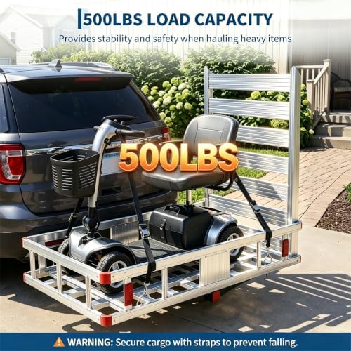 Garvee 500LBS Aluminum Hitch Cargo Carrier 50 * 29.7" - Image 4