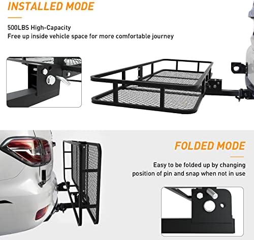 WILDROAD 60"x24"x6" Cargo Carrier Combo, 18 cu ft, w/Waterproof Bag - Image 4