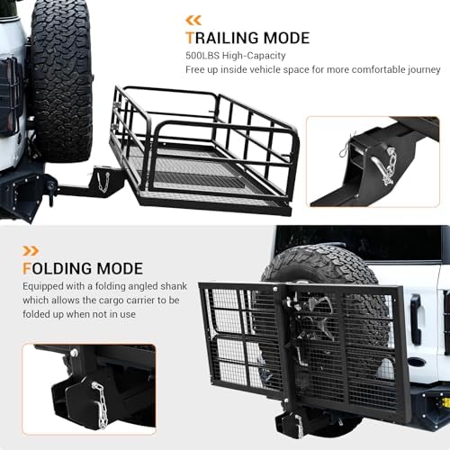Heavy Duty Hitch Mount Cargo Carrier - Image 3
