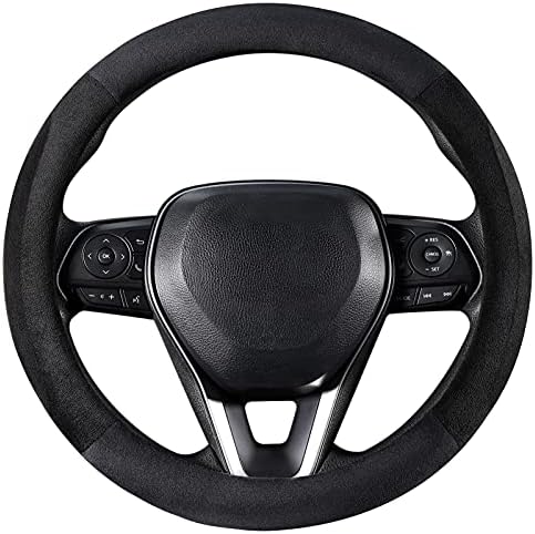 SEG Direct Car Steering Wheel Cover 14.5"-15", Plush Velvet Summer Winter by SEGDirect