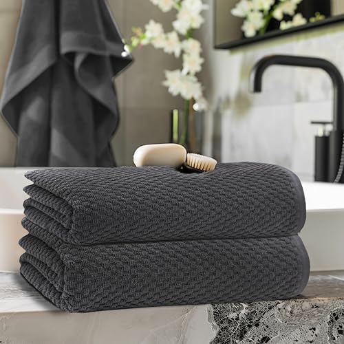 COTTON CRAFT Euro Spa Waffle Weave Bath Sheets - Image 2