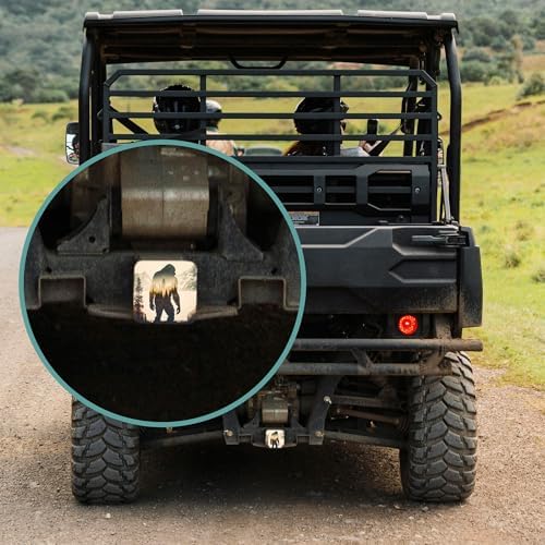 Trailer Hitch Cover, Sasquatch Mountains Forest Tow Hitch Cover - Image 7