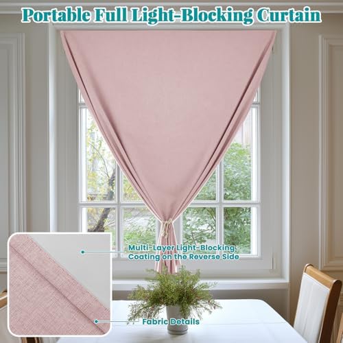 100% Self Adhesive Blackout Curtains- Stick on Curtain Shades Window Blinds - Image 6