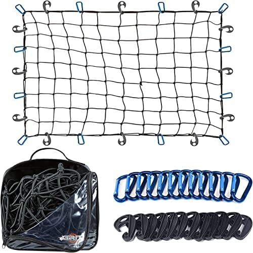 Truck Bed Cargo Net – 3 x 4 Foot, Heavy-Duty Elastic Mesh by FathersDay