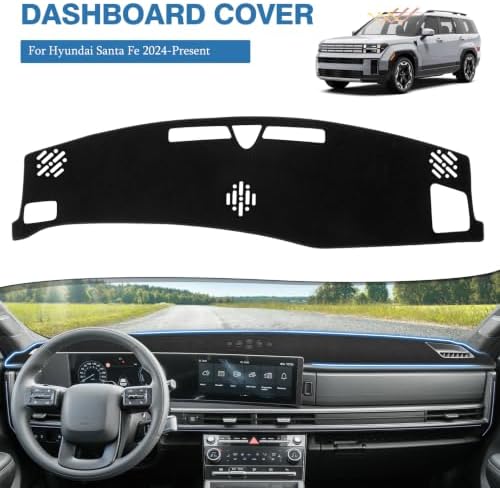 FIILINES Dash Cover for 2024 2025 2026 Hyundai Santa Fe, Dashboard Mat for - Image 2