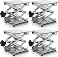 4 Pcs 6 x 6 Inches Laboratory Scissors Jack Lab Lift Platform by Unknown