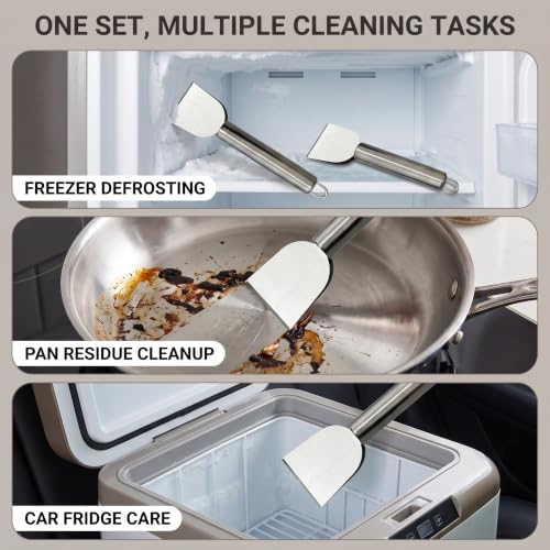 Kitchen Fume Shovel, Stainless Steel Ice Remover, Freezer Ice Scraper, Portable - Image 5