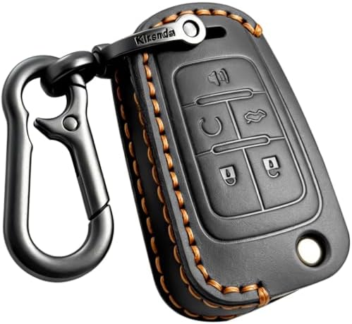 for Chevrolet Leather Key Fob Cover, Leather Protective Key Case, Compatible by Yonmcfn