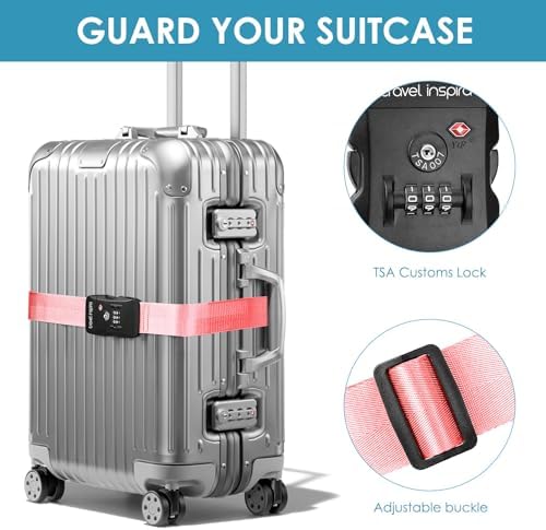 Travel Inspira Heavy Duty Luggage Straps - Image 2