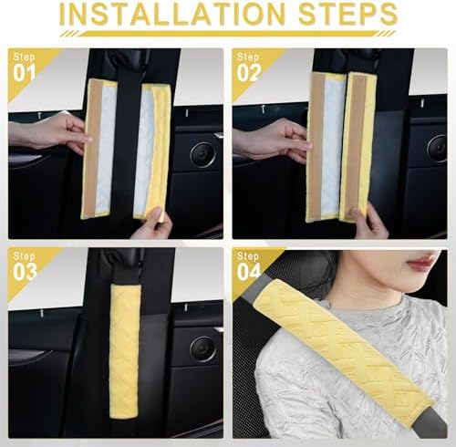 JUSTTOP 2-Pack Universal Car Shoulder Strap Pads Cover - Image 5