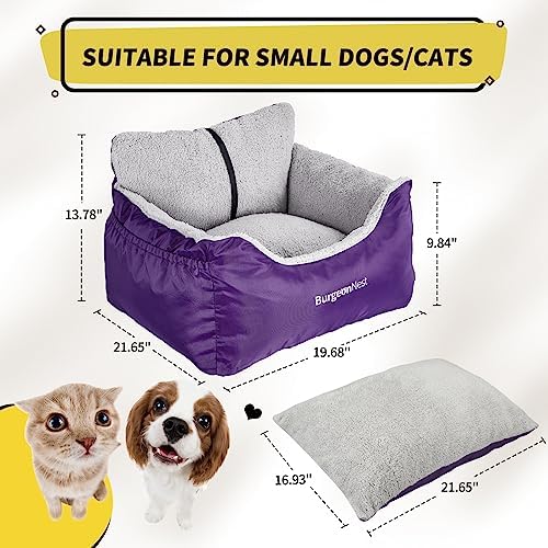 BurgeonNest Dog Car Seat for Small Dogs & Cats Under 25 lbs - Image 2