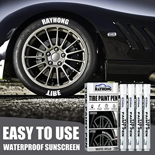 KIMISS 4 Pack White Paint Pen White Paint Markers Pens Tire Marker White Oil - Image 2