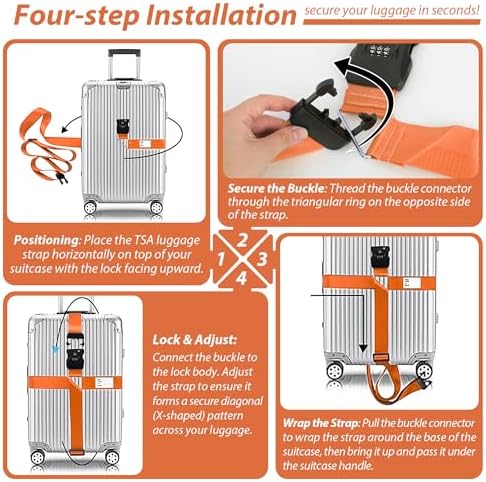TSA Approved Luggage Straps - Image 7