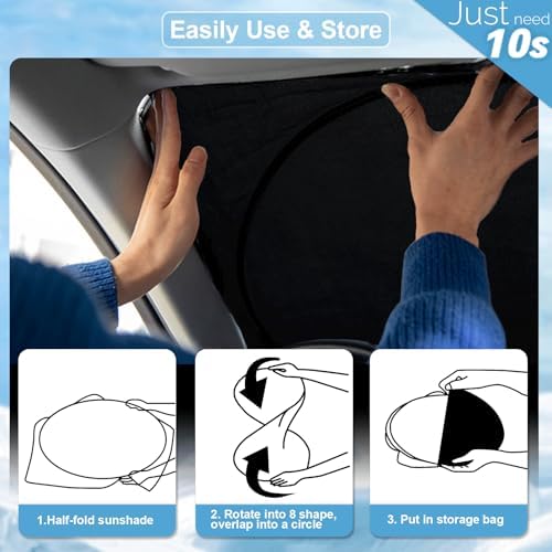 Windshield Sunshade for 2012-2019 Mercedes Benz GLE Class Window Shades - Image 6