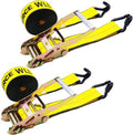 2 Pack Ratchet Straps Heavy Duty, 000 Lbs Break Strength, Cargo Straps by Unknown
