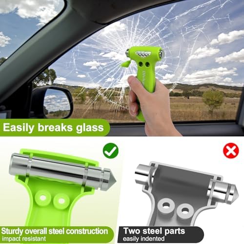 Car Safety Hammer, 3 in 1 Emergency Escape Tool - Image 4