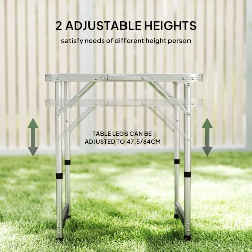 Outsunny 23" Folding Camping Table - Image 6