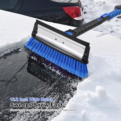 SEAAES 46.7 Inch SUV Long Snow Scraper and Brush - Image 4