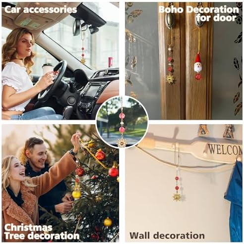 Car Rear View Mirror Accessories Sunshine Car Hanging Ornament, Sun Rearview - Image 7
