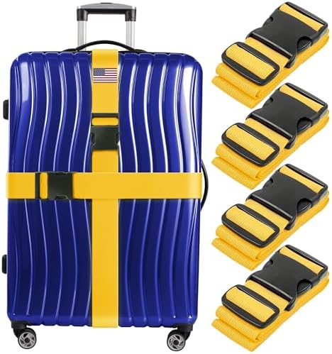 Luggage Straps for Suitcases by BlueCosto