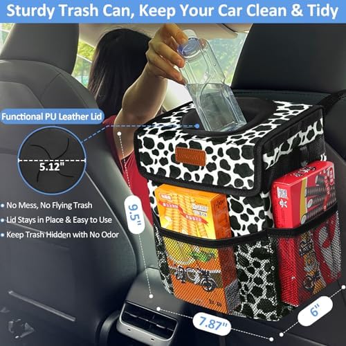 ELONGRIVER Leak Proof Car Trash Can - Image 2