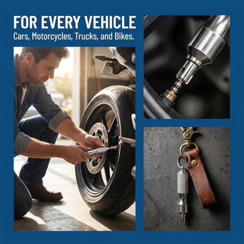 Zpana 2PCS Car Valve Core Removal Tool Keychain, Portable Stainless Steel - Image 6