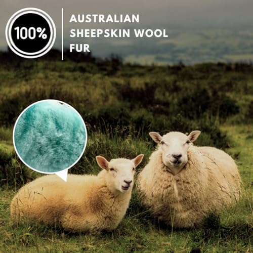 Andalus Brands Luxury Fluffy Car Steering Wheel Covers – Genuine Merino - Image 2