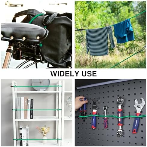WORKPRO 24" Bungee Cords with Hooks, 4 Pack Heavy Duty Outdoor Bungee Strap - Image 7
