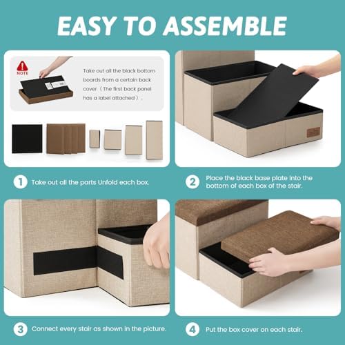 COZY KISS Dog Stairs with Storage - Image 6
