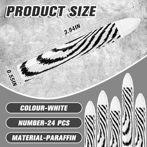 Tudomro 24 Pcs Lumber Crayons Bulk Wax Tire Marker Drawing Crayons - Image 2