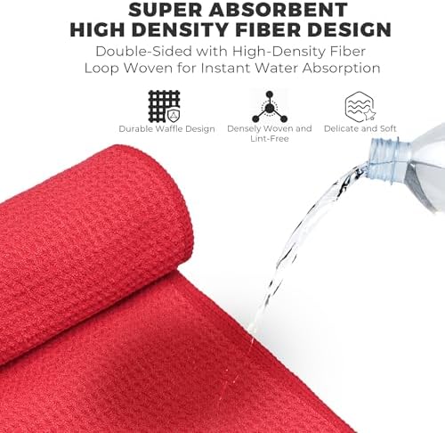 Mile High Life Microfiber Golf Towel 3 Pack Waffle - Image 3