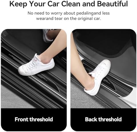 4 Pcs Door Sill Protector for Honda Accord 2018-2025 2026 Hybrid Accessories - Image 4