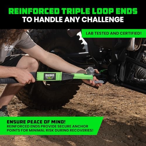 Rhino USA Offroad Recovery Tow Strap - Image 3