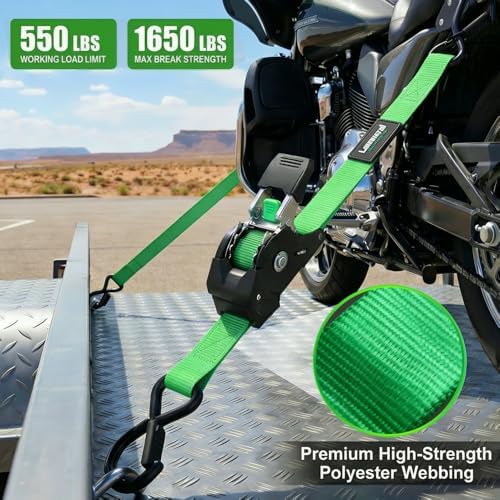 Retractable Ratchet Straps 1in x 10ft - Image 4
